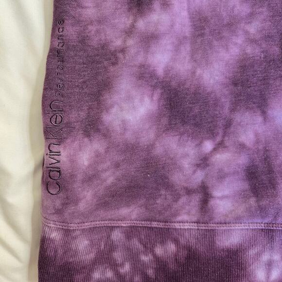 Calvin Klein Performance Tie-Dye Pullover Hoodie Womens Medium Boho Athletic - Picture 5 of 10